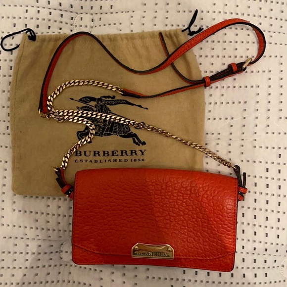 Burberry bag NEW orange small - Picture 1 of 7